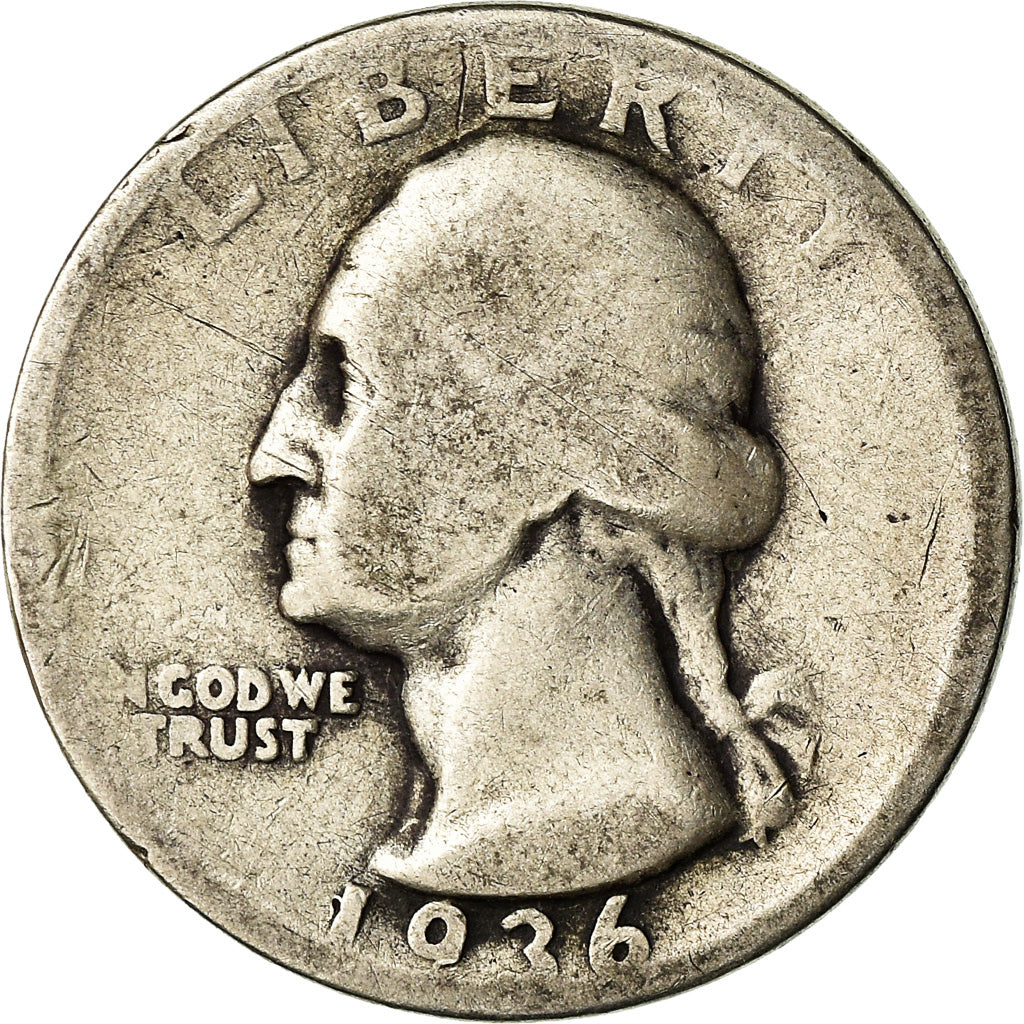 Moneta, Stati Uniti, Washington Quarter, Quarter, 1936, U.S. Mint, Philadelphia