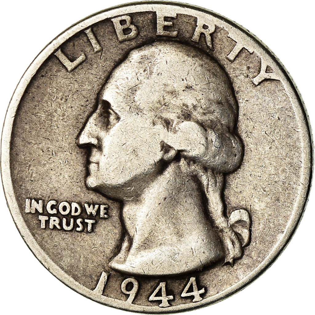 Monnaie, États-Unis, Washington Quarter, Quarter, 1944, U.S. Mint