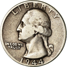 Monnaie, États-Unis, Washington Quarter, Quarter, 1944, U.S. Mint