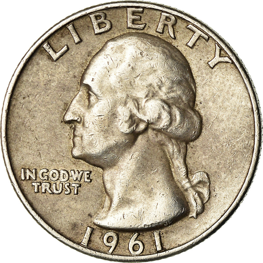 Munten, Verenigde Staten, Washington Quarter, Quarter, 1961, U.S. Mint, Denver