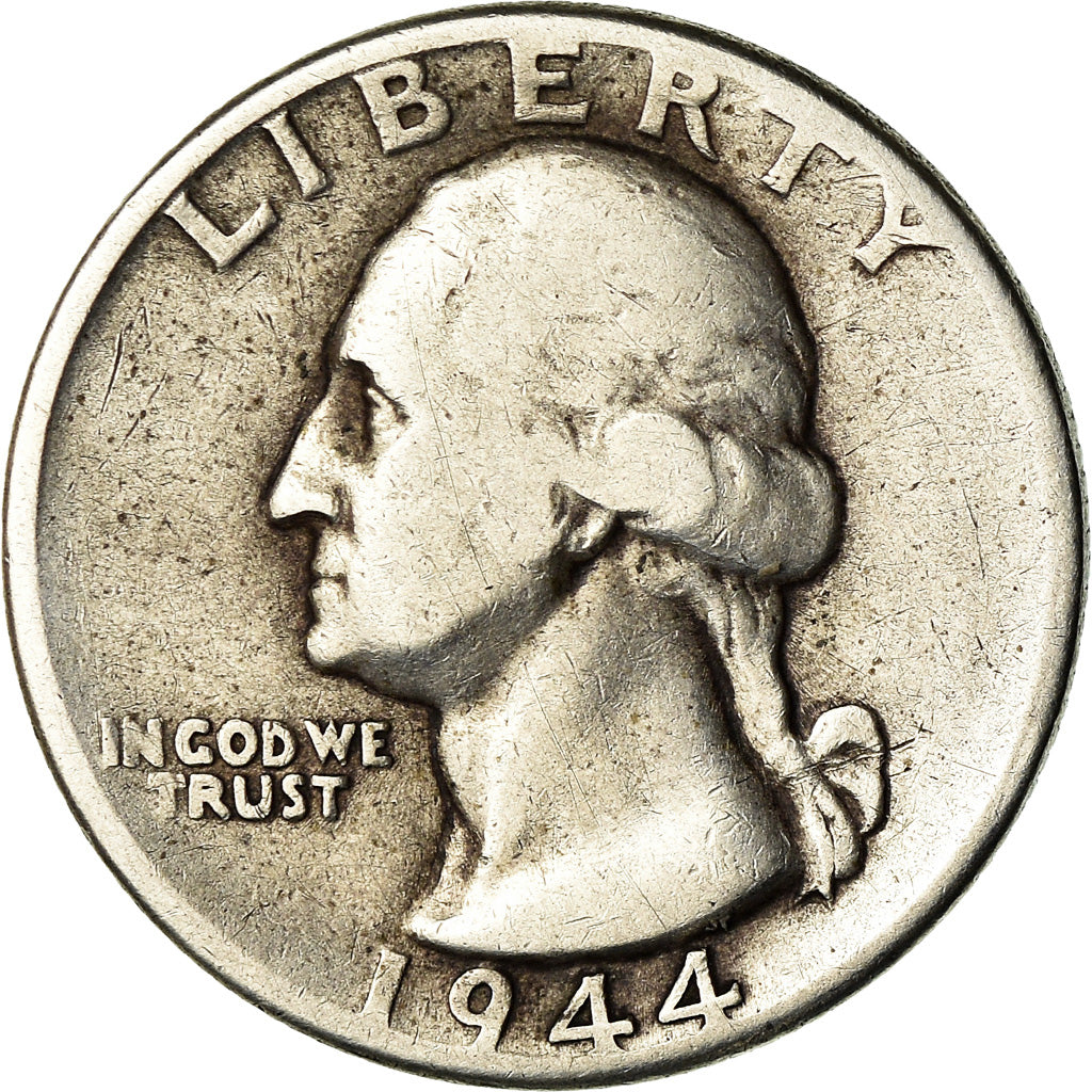 Münze, Vereinigte Staaten, Washington Quarter, Quarter, 1944, U.S. Mint