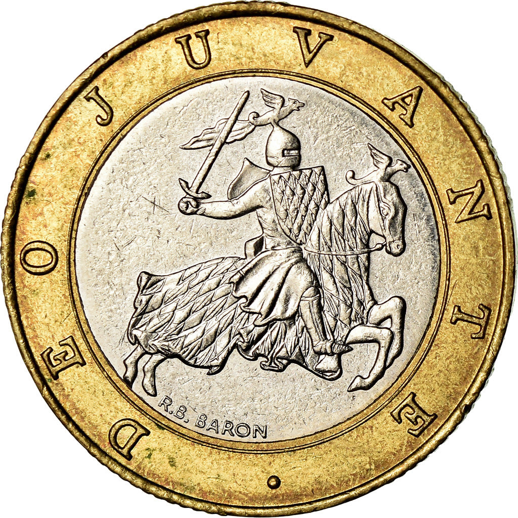 Coin, Monaco, Rainier III, 10 Francs, 1992, EF(40-45), Bi-Metallic, KM:163