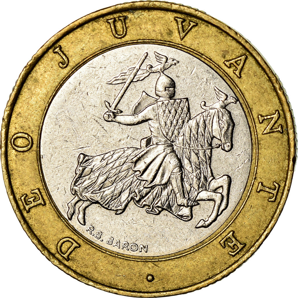 Münze, Monaco, Rainier III, 10 Francs, 1992, S+, Bi-Metallic, KM:163