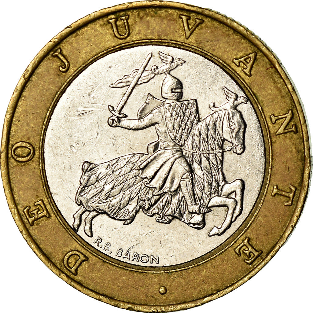 Coin, Monaco, Rainier III, 10 Francs, 1993, EF(40-45), Bi-Metallic, KM:163
