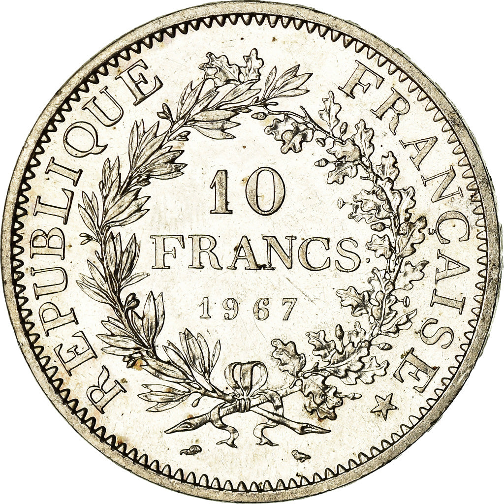 Münze, Frankreich, Hercule, 10 Francs, 1967, Paris, Avec accent, SS+, Silber