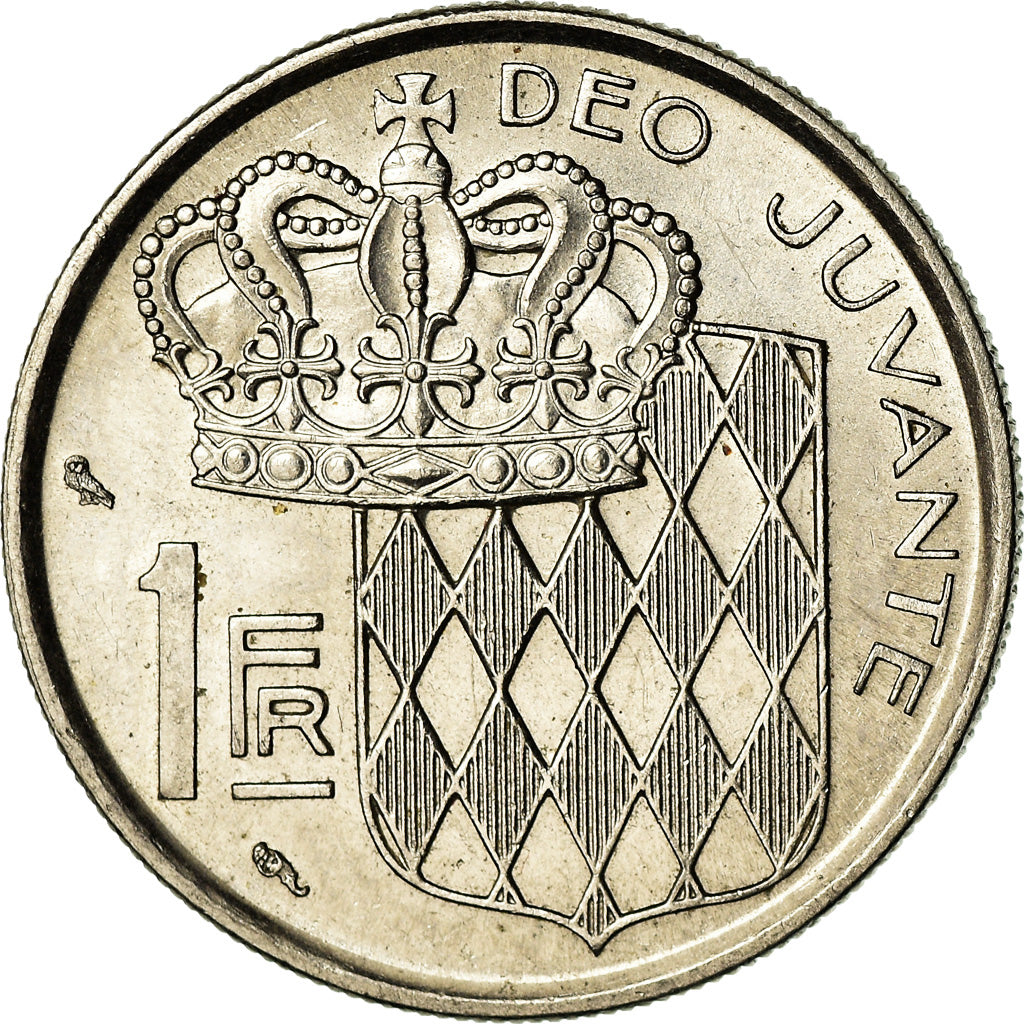 Coin, Monaco, Rainier III, Franc, 1966, AU(55-58), Nickel, KM:140, Gadoury:150