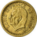 Coin, Monaco, Louis II, Franc, 1943, EF(40-45), Aluminum-Bronze, KM:120A