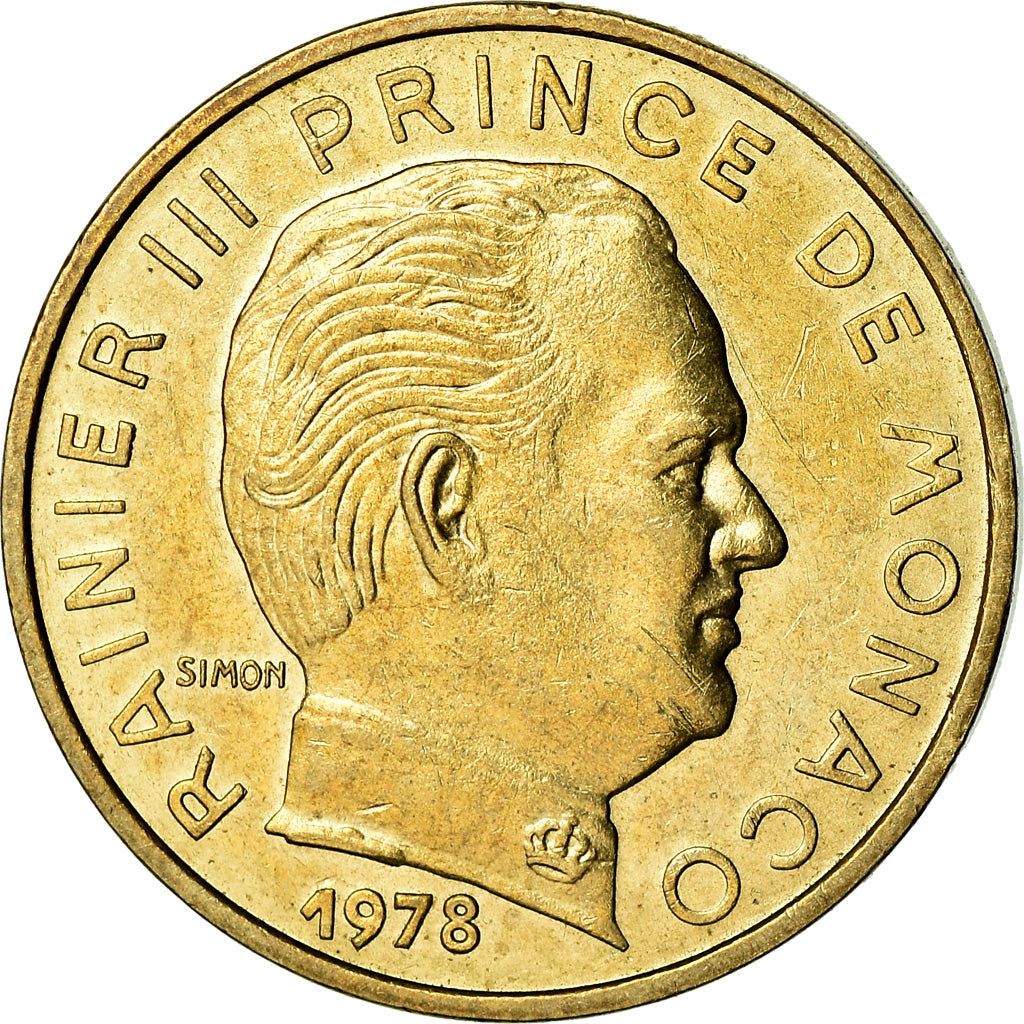 Coin, Monaco, Rainier III, 10 Centimes, 1978, AU(50-53), Aluminum-Bronze