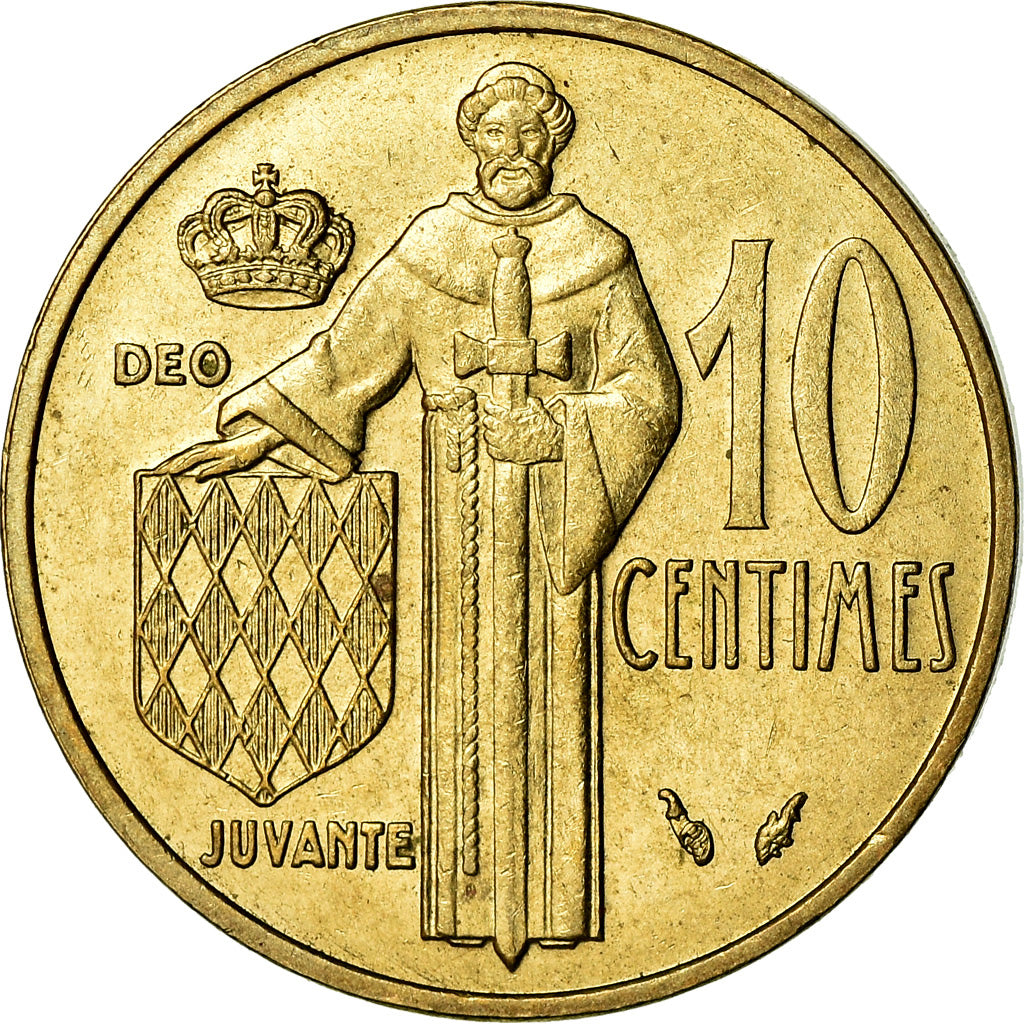 Coin, Monaco, Rainier III, 10 Centimes, 1978, AU(50-53), Aluminum-Bronze
