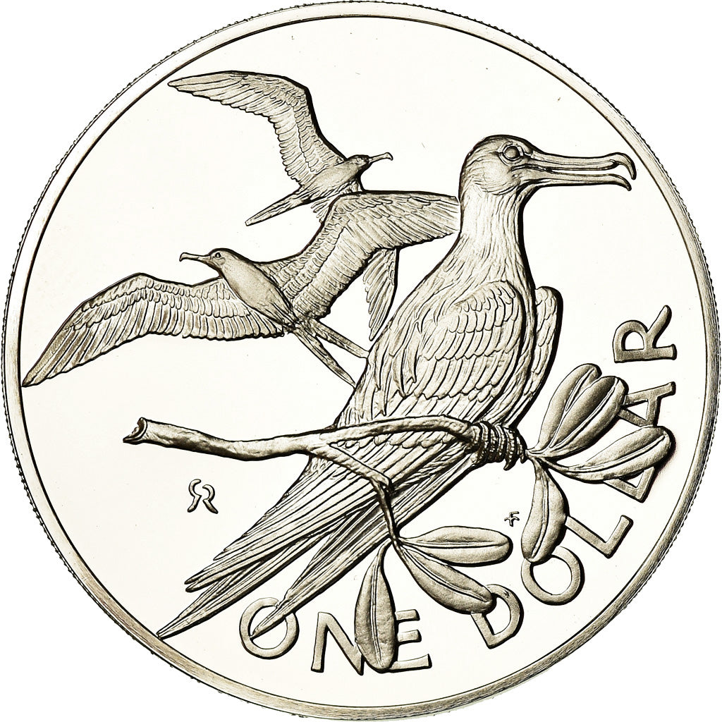 Moneta, ISOLE VERGINI BRITANNICHE, Elizabeth II, Dollar, 1974, Franklin Mint