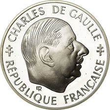 Coin, France, Charles de Gaulle, Franc, 1988, Paris, BE, MS(65-70), Silver