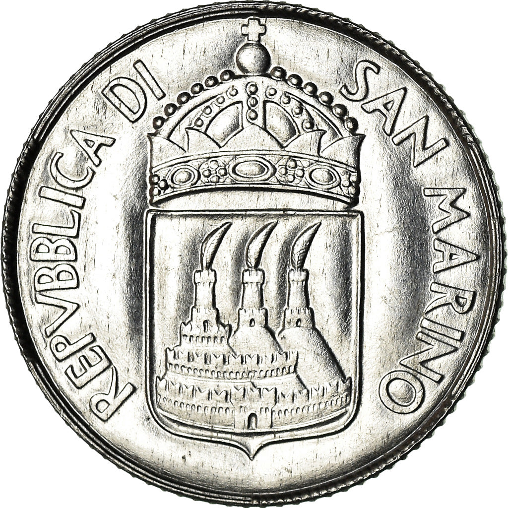 Moneta, San Marino, 2 Lire, 1973, Rome, FDC, Alluminio, KM:23