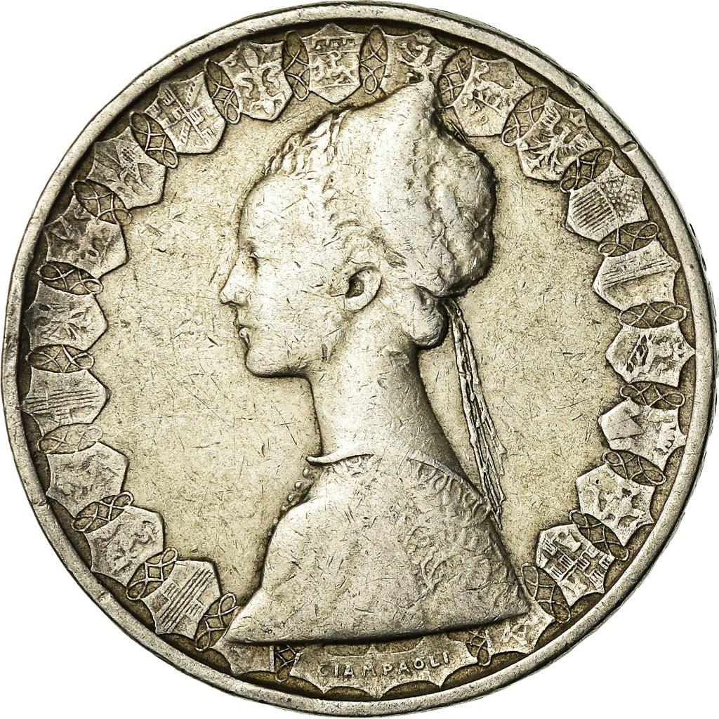 Coin, Italy, 500 Lire, 1959, Rome, EF(40-45), Silver, KM:98