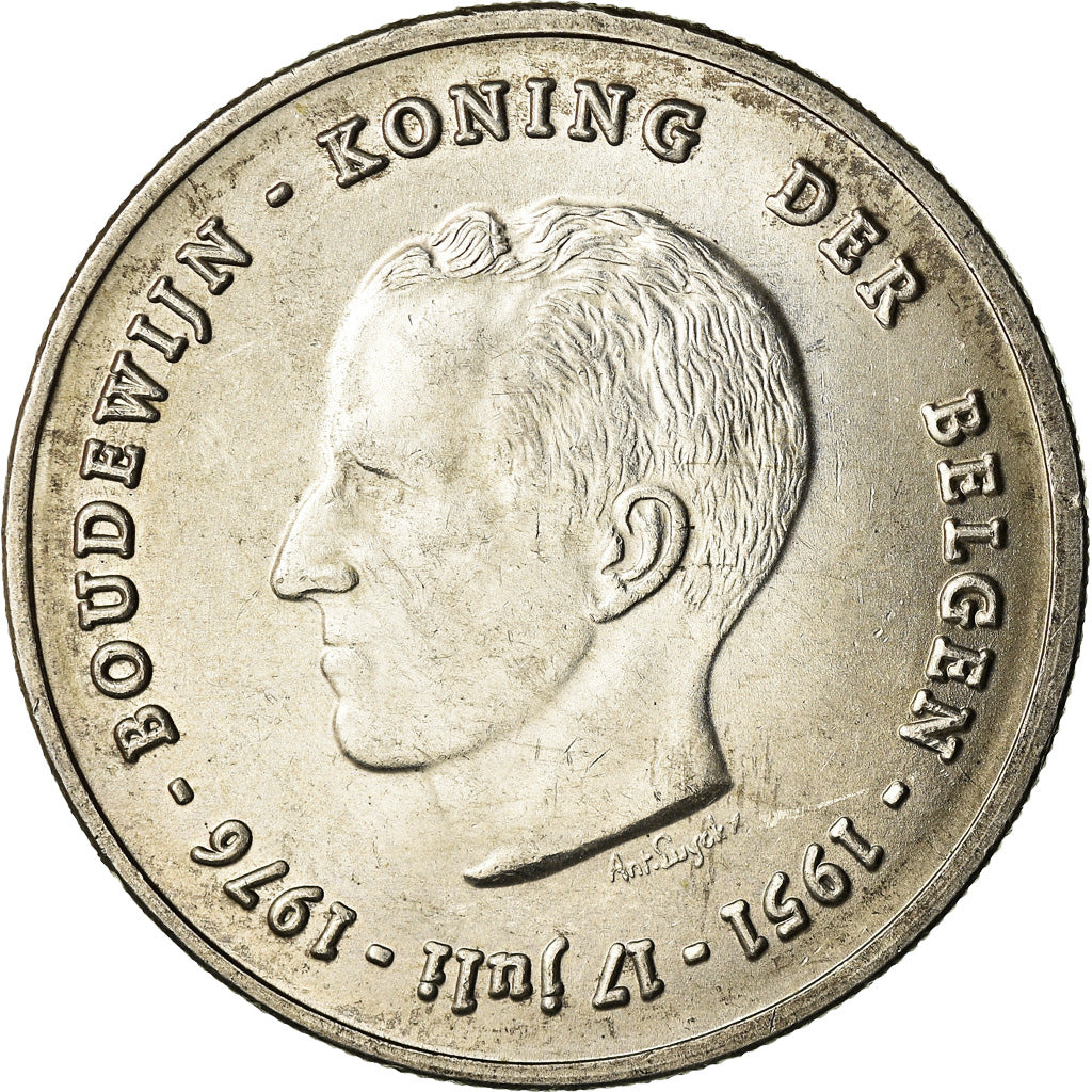 Coin, Belgium, 250 Francs, 250 Frank, 1976, Brussels, AU(55-58), Silver