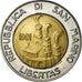 Coin, San Marino, 500 Lire, 1991, AU(55-58), Bi-Metallic, KM:269