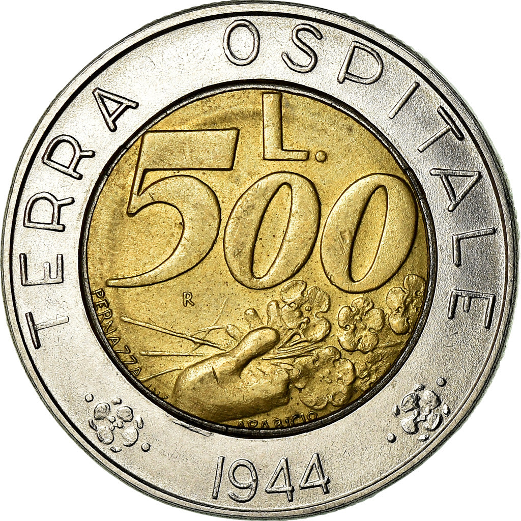 Coin, San Marino, 500 Lire, 1991, AU(55-58), Bi-Metallic, KM:269