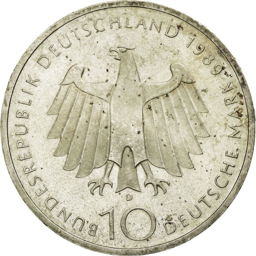 Coin, GERMANY - FEDERAL REPUBLIC, 10 Mark, 1989, Munich, Germany, MS(60-62)