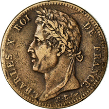 Coin, FRENCH COLONIES, Charles X, 10 Centimes, 1825, Paris, EF(40-45), Bronze
