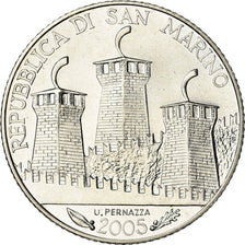 San Marino, 5 Euro, Antonio Onofri, 2005, MS(60-62), Silver, KM:468