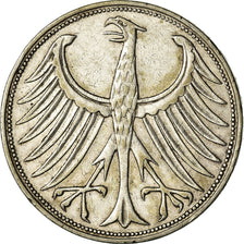 Moneta, GERMANIA - REPUBBLICA FEDERALE, 5 Mark, 1951, Stuttgart, MB+, Argento
