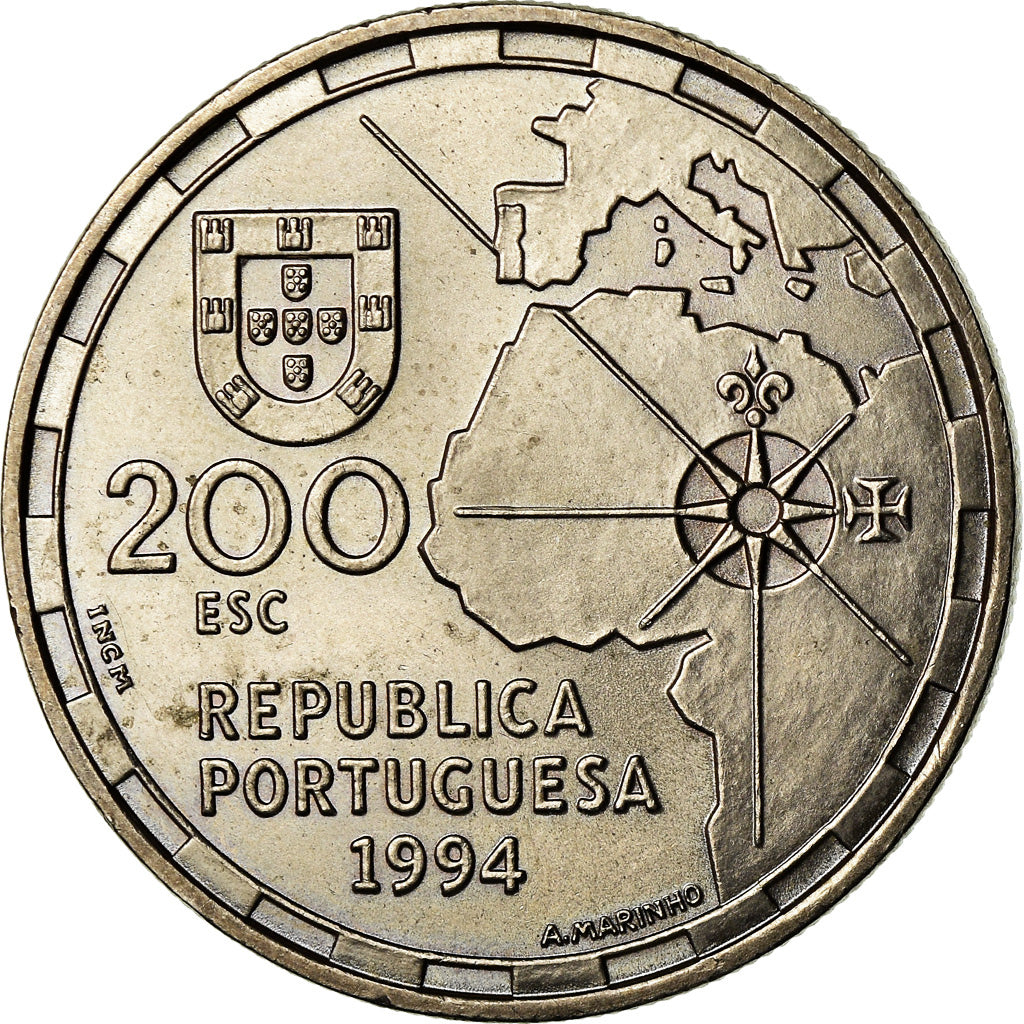 Monnaie, Portugal, 200 Escudos, 1994, TTB+, Copper-nickel, KM:672
