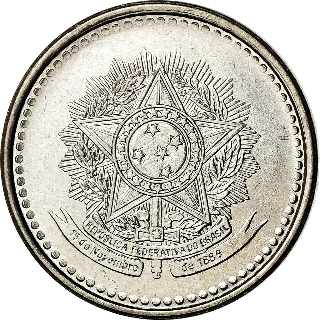 Moneta, Brasile, 500 Cruzeiros, 1985, SPL-, Acciaio inossidabile, KM:597