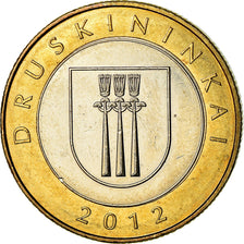 Coin, Lithuania, 2 Litai, 2012, EF(40-45), Bimetallic, KM:New