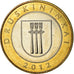 Coin, Lithuania, 2 Litai, 2012, EF(40-45), Bimetallic, KM:New
