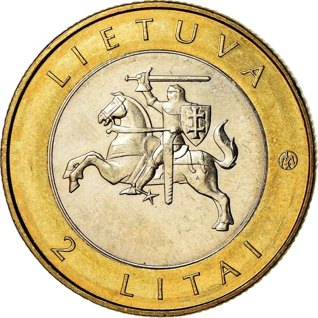 Coin, Lithuania, 2 Litai, 2012, EF(40-45), Bimetallic, KM:New