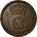 Moneta, Danimarca, Christian X, 5 Öre, 1916, Copenhagen, MB+, Bronzo, KM:814.1