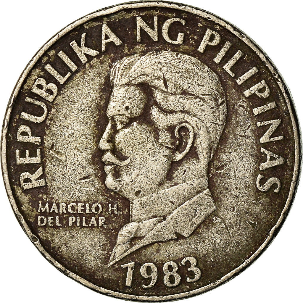 Coin, Philippines, 50 Sentimos, 1983, VF(30-35), Copper-nickel, KM:242.1