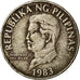 Coin, Philippines, 50 Sentimos, 1983, VF(30-35), Copper-nickel, KM:242.1