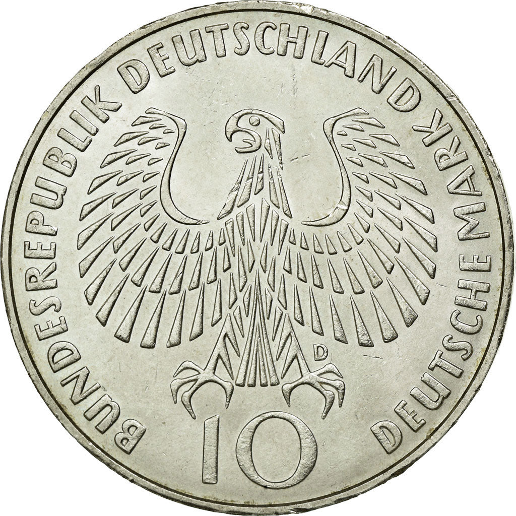 Coin, GERMANY - FEDERAL REPUBLIC, 10 Mark, 1972, Munich, MS(60-62), Silver