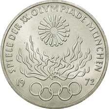 Coin, GERMANY - FEDERAL REPUBLIC, 10 Mark, 1972, Hamburg, MS(60-62), Silver