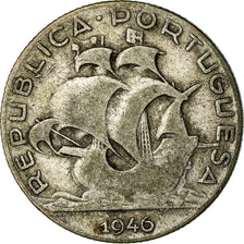 Moeda, Portugal, 2-1/2 Escudos, 1946, F(12-15), Prata, KM:580