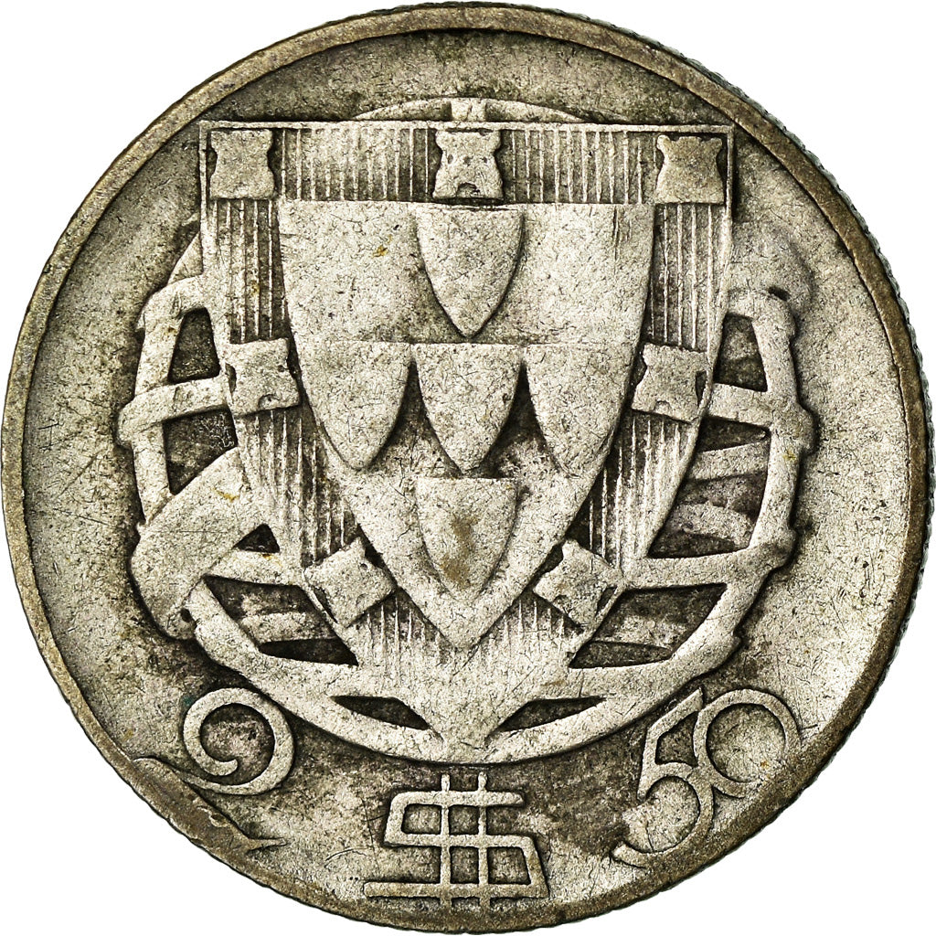 Moeda, Portugal, 2-1/2 Escudos, 1946, F(12-15), Prata, KM:580