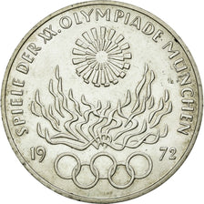Coin, GERMANY - FEDERAL REPUBLIC, 10 Mark, 1972, Karlsruhe, MS(60-62), Silver