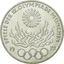 Coin, GERMANY - FEDERAL REPUBLIC, 10 Mark, 1972, Karlsruhe, MS(60-62), Silver