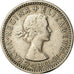 Moneda, Gran Bretaña, Elizabeth II, 6 Pence, 1956, BC+, Cobre - níquel, KM:903
