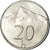 Coin, Slovakia, 20 Halierov, 2001, MS(63), Aluminum, KM:18