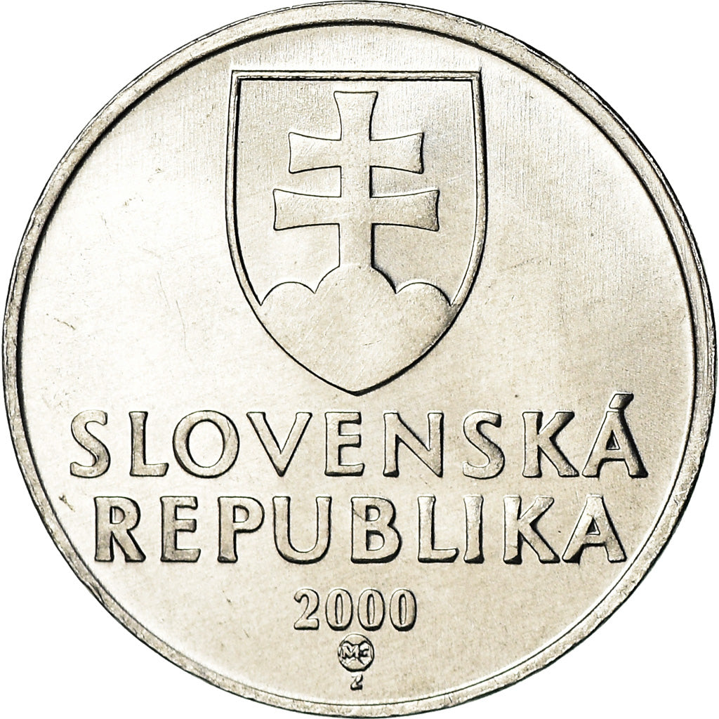 Münze, Slowakei, 10 Halierov, 2000, UNZ, Aluminium, KM:17