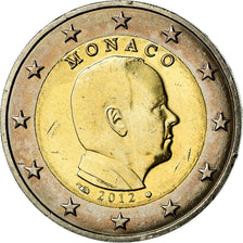 Monaco, 2 Euro, Prince Albert, 2012, AU(55-58), Bi-Metallic, Gadoury:MC 195