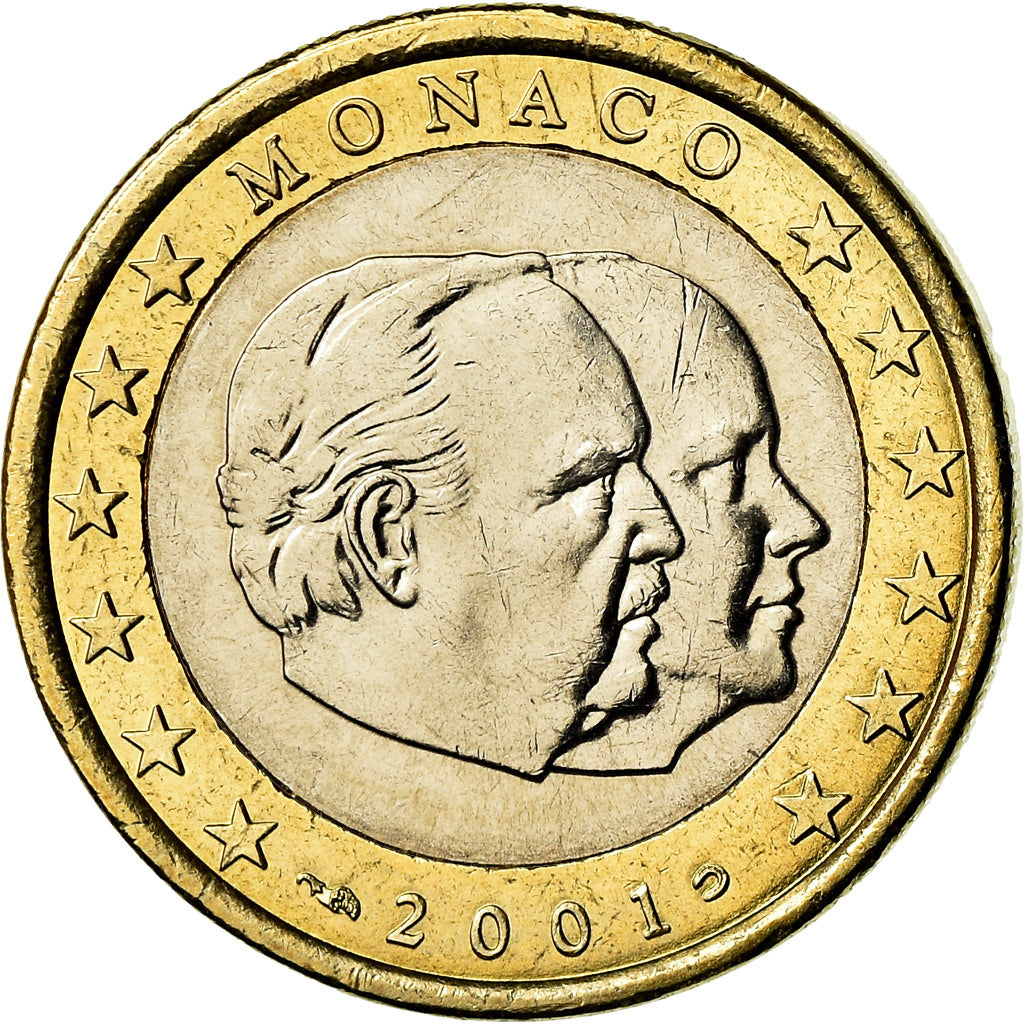 Monaco, Euro, 2001, SUP, Bi-Metallic, Gadoury:MC178, KM:173