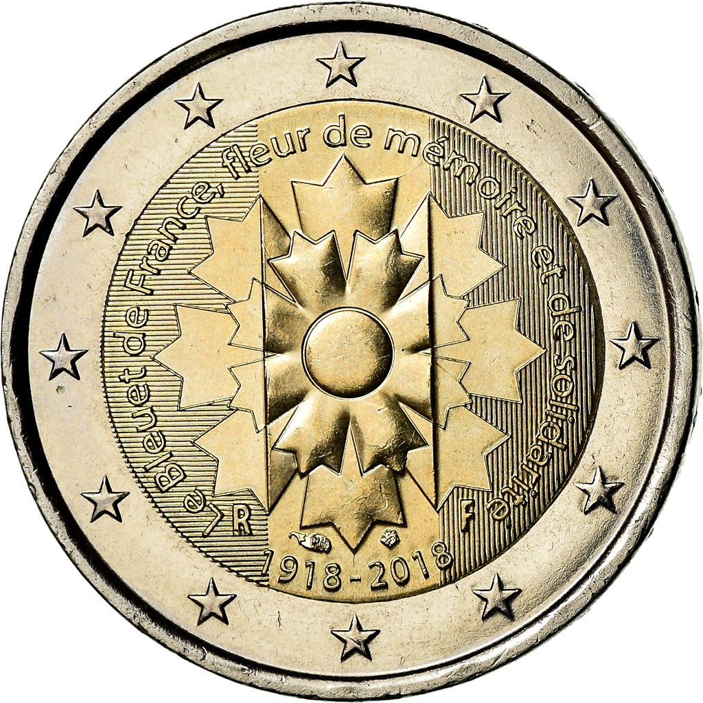 Francia, 2 Euro, 2018, SPL-, Bi-metallico, Gadoury:28., KM:New