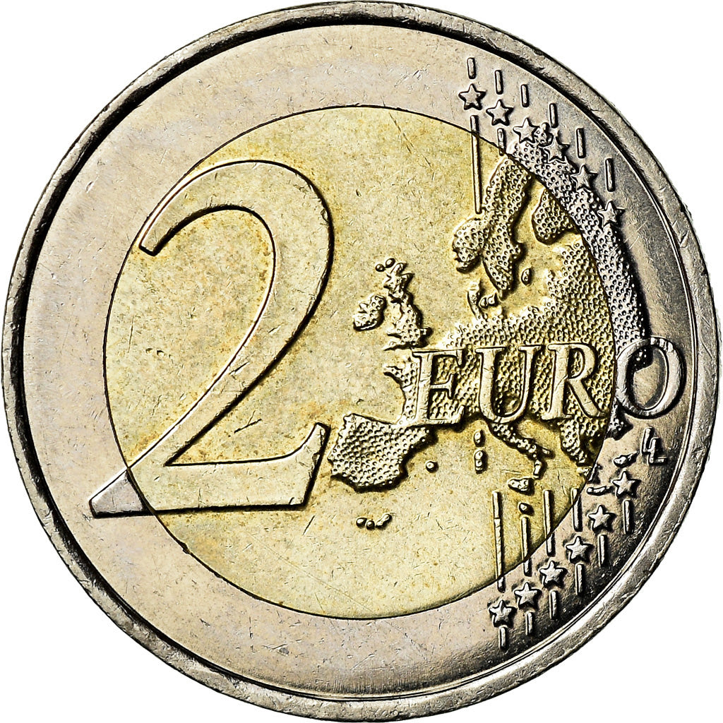 Francia, 2 Euro, Auguste Rodin, 2017, BB+, Bi-metallico, Gadoury:25, KM:New