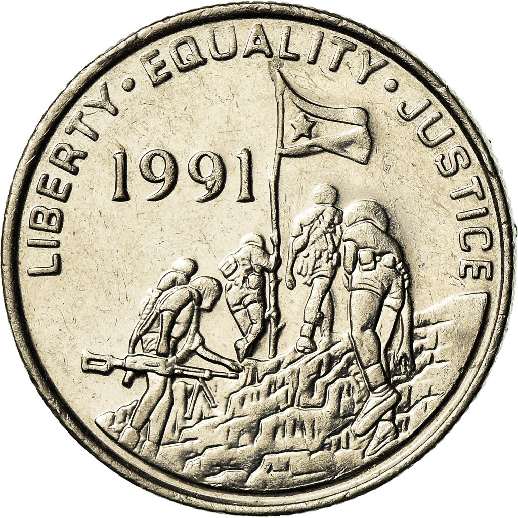 Coin, Eritrea, 100 Cents, 1997, EF(40-45), Nickel Clad Steel, KM:48
