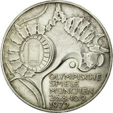 Coin, GERMANY - FEDERAL REPUBLIC, 10 Mark, 1972, Karlsruhe, MS(60-62), Silver