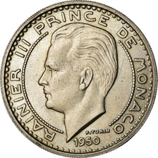 Coin, Monaco, Rainier III, 100 Francs, Cent, 1950, AU(55-58), Copper-nickel
