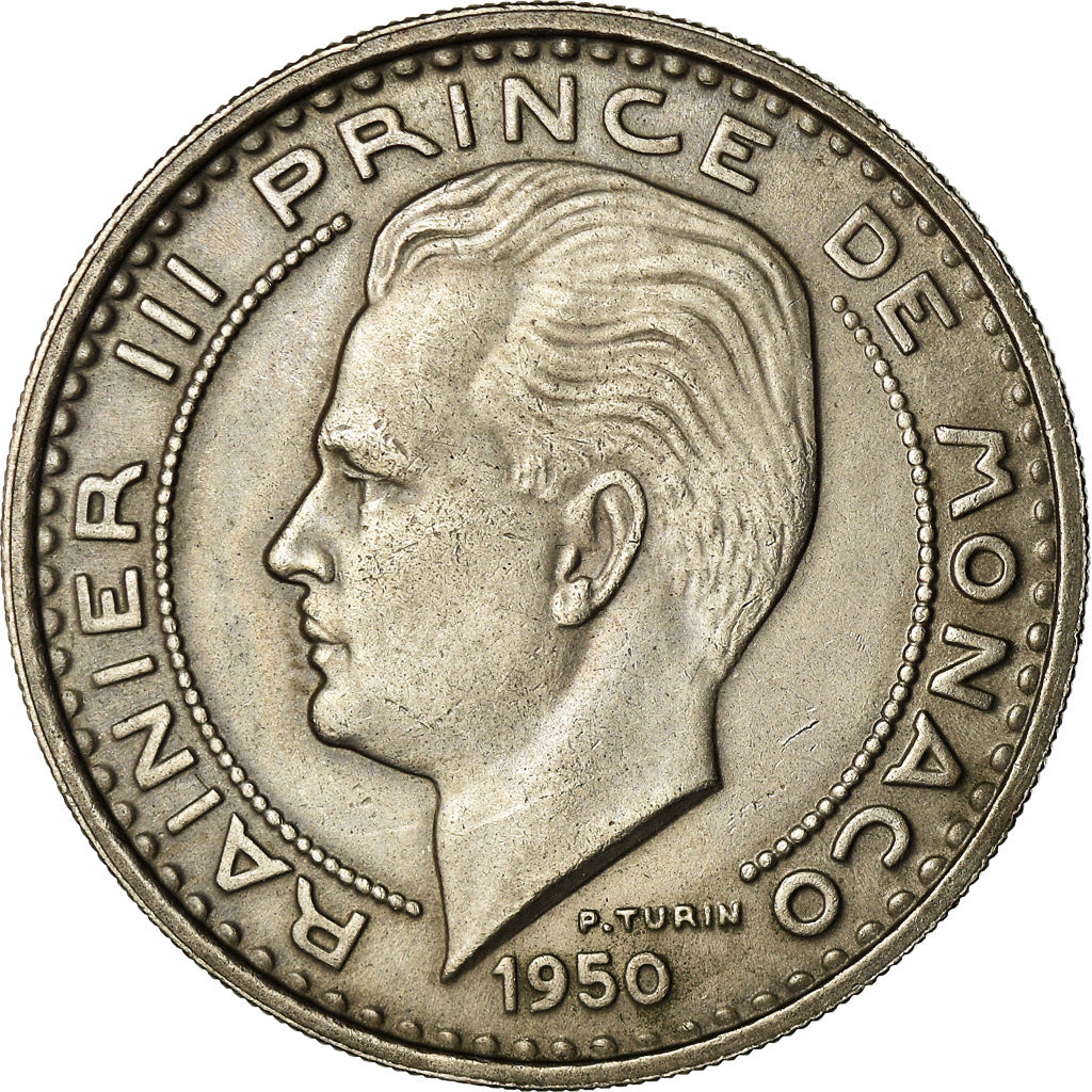 Moneta, Monaco, Rainier III, 100 Francs, Cent, 1950, SPL-, Rame-nichel, KM:133