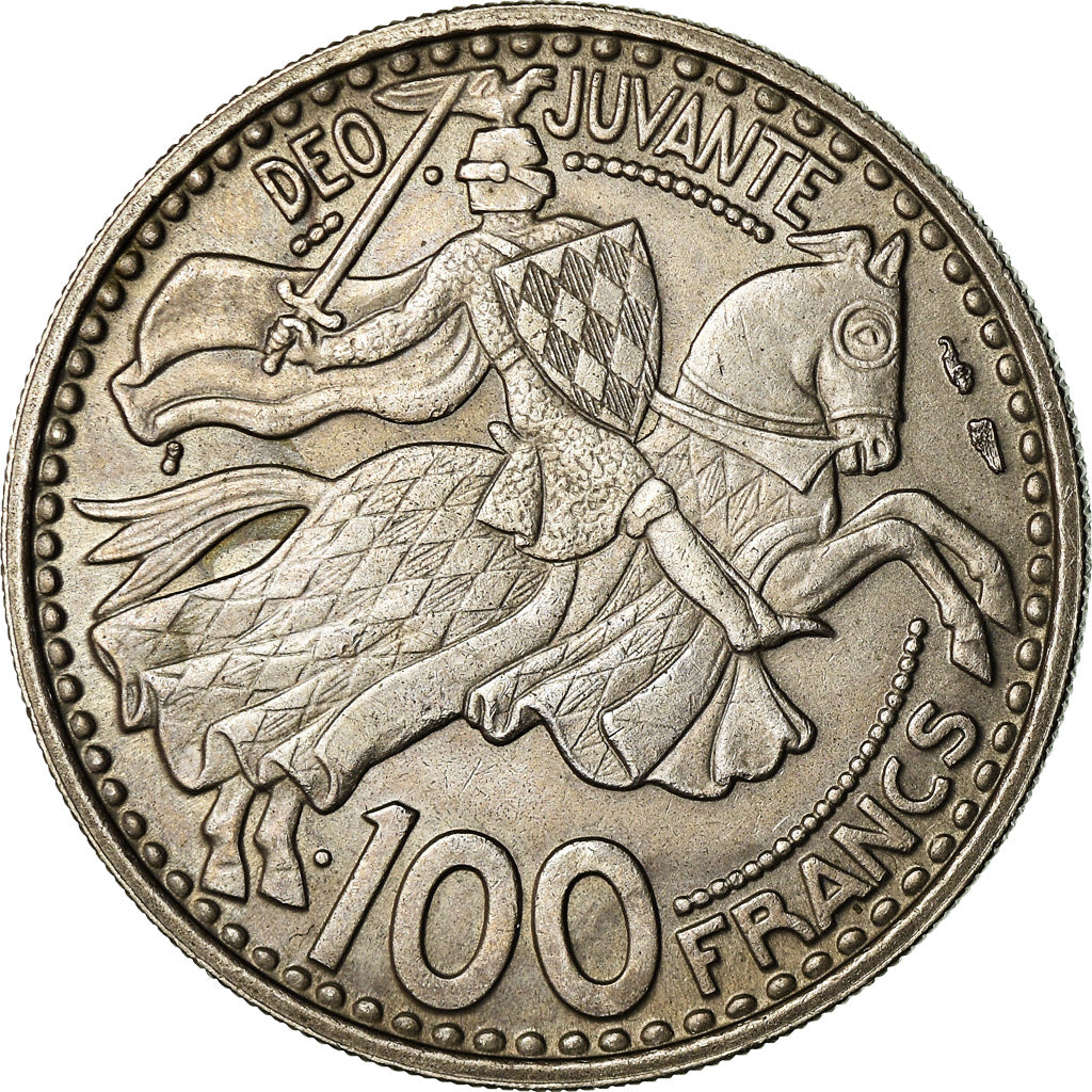 Moneta, Monaco, Rainier III, 100 Francs, Cent, 1950, SPL-, Rame-nichel, KM:133